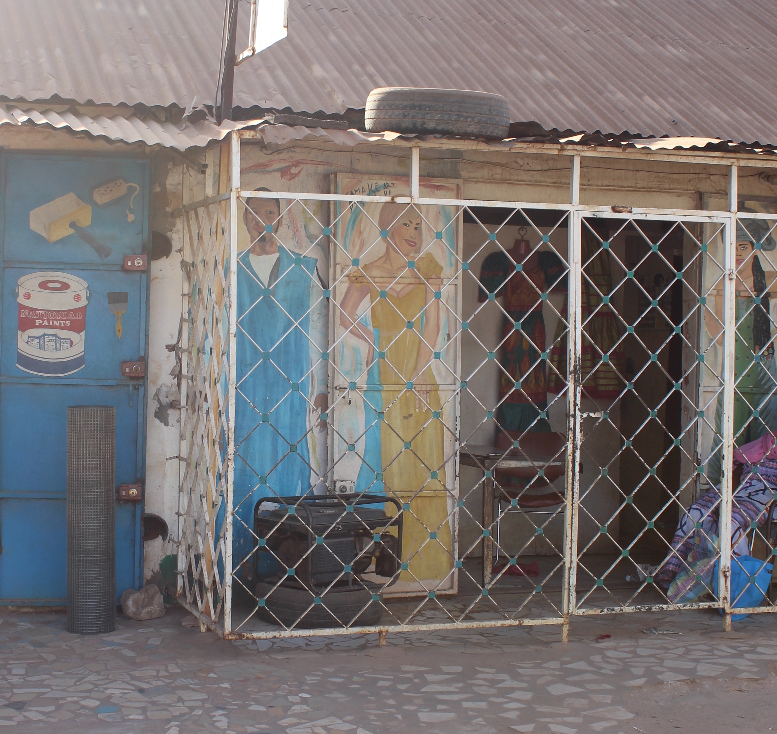 Local boutique in Serrekunda.