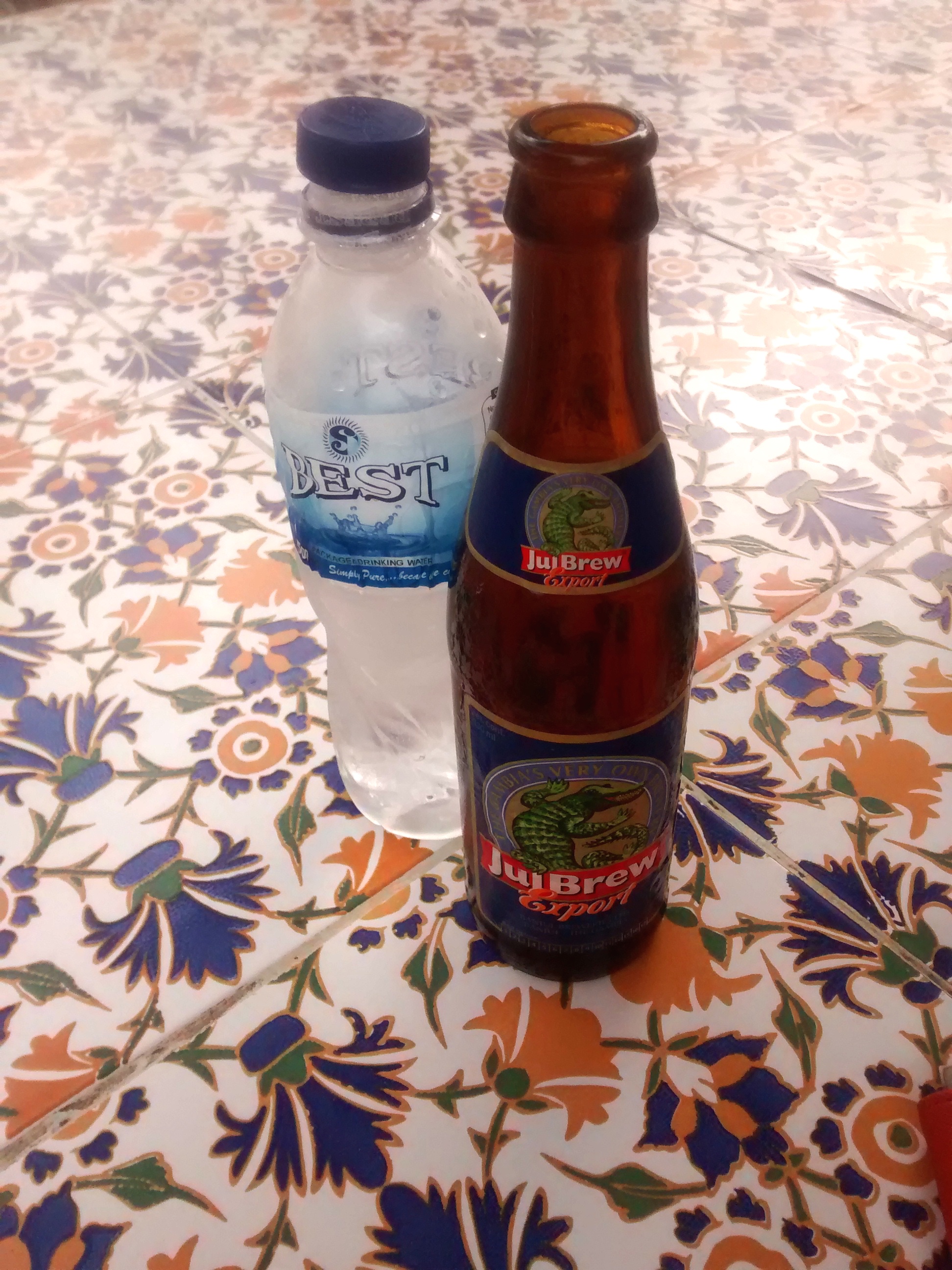 Julbrew. A refreshing local beer brewed in The Gambia.