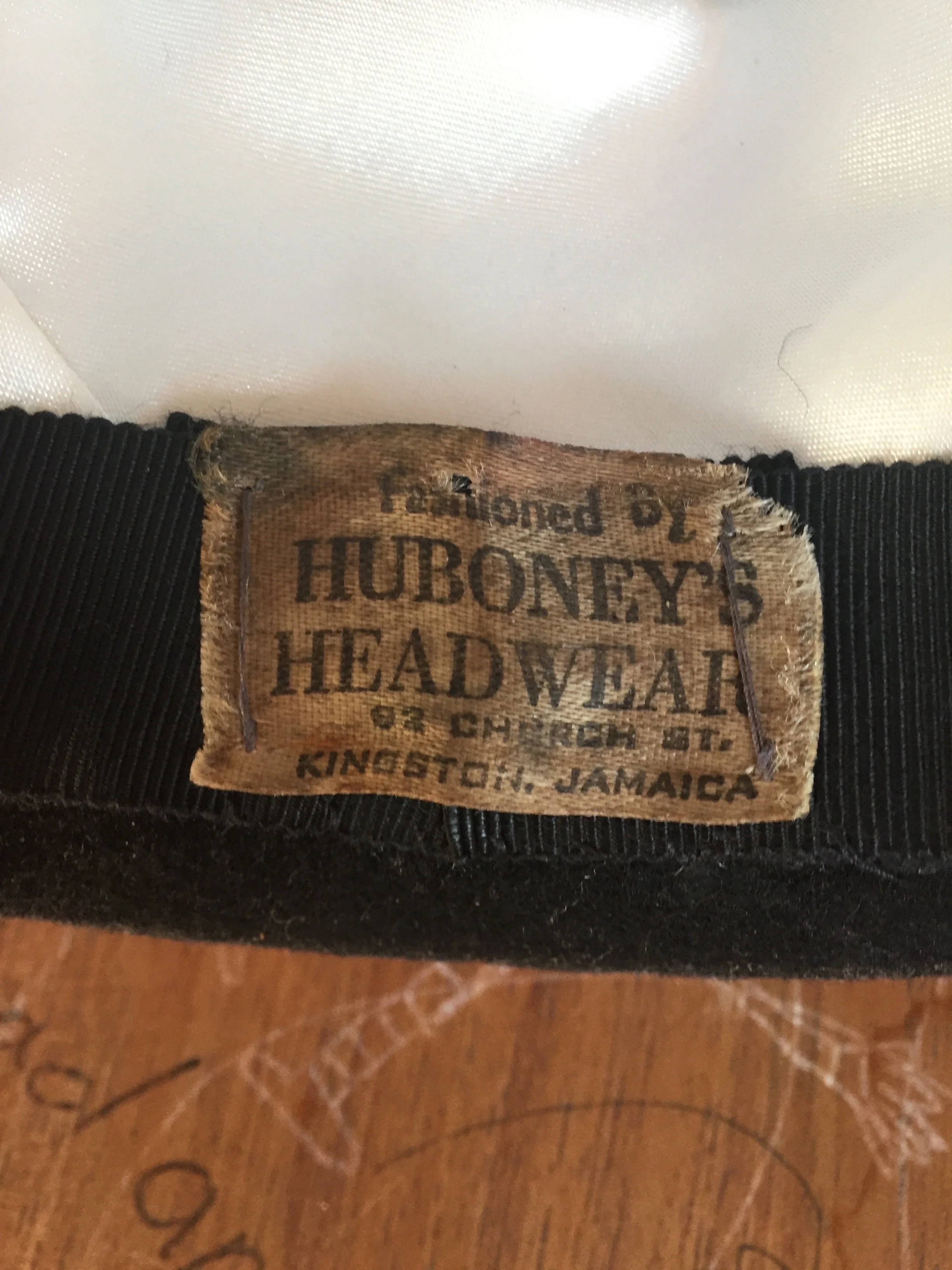 Huboneys Headgear. 92 Church St. Kingston. Jamaica. Still there, I am led to believe.