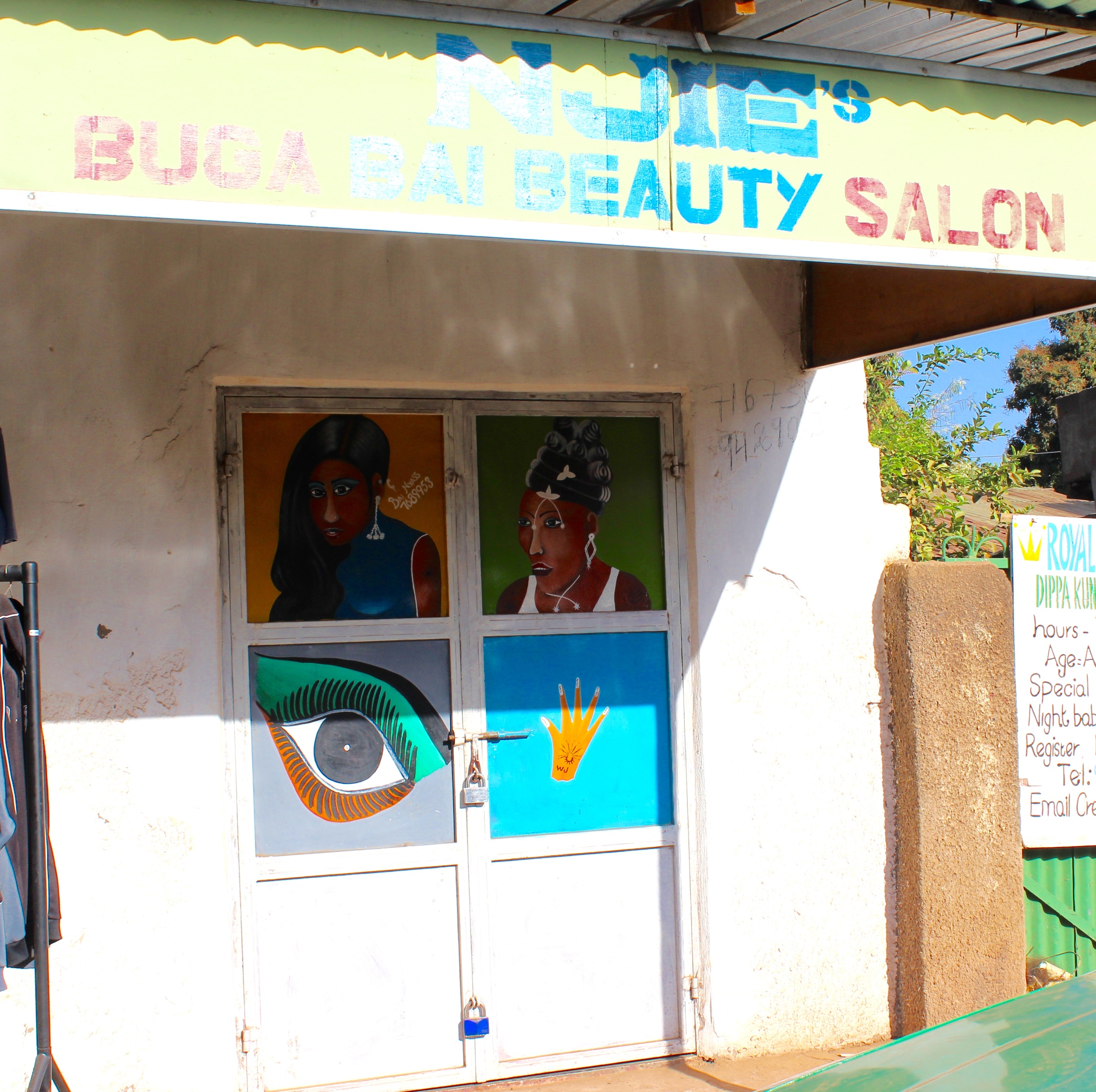 Local beauty parlour. Love the colours.