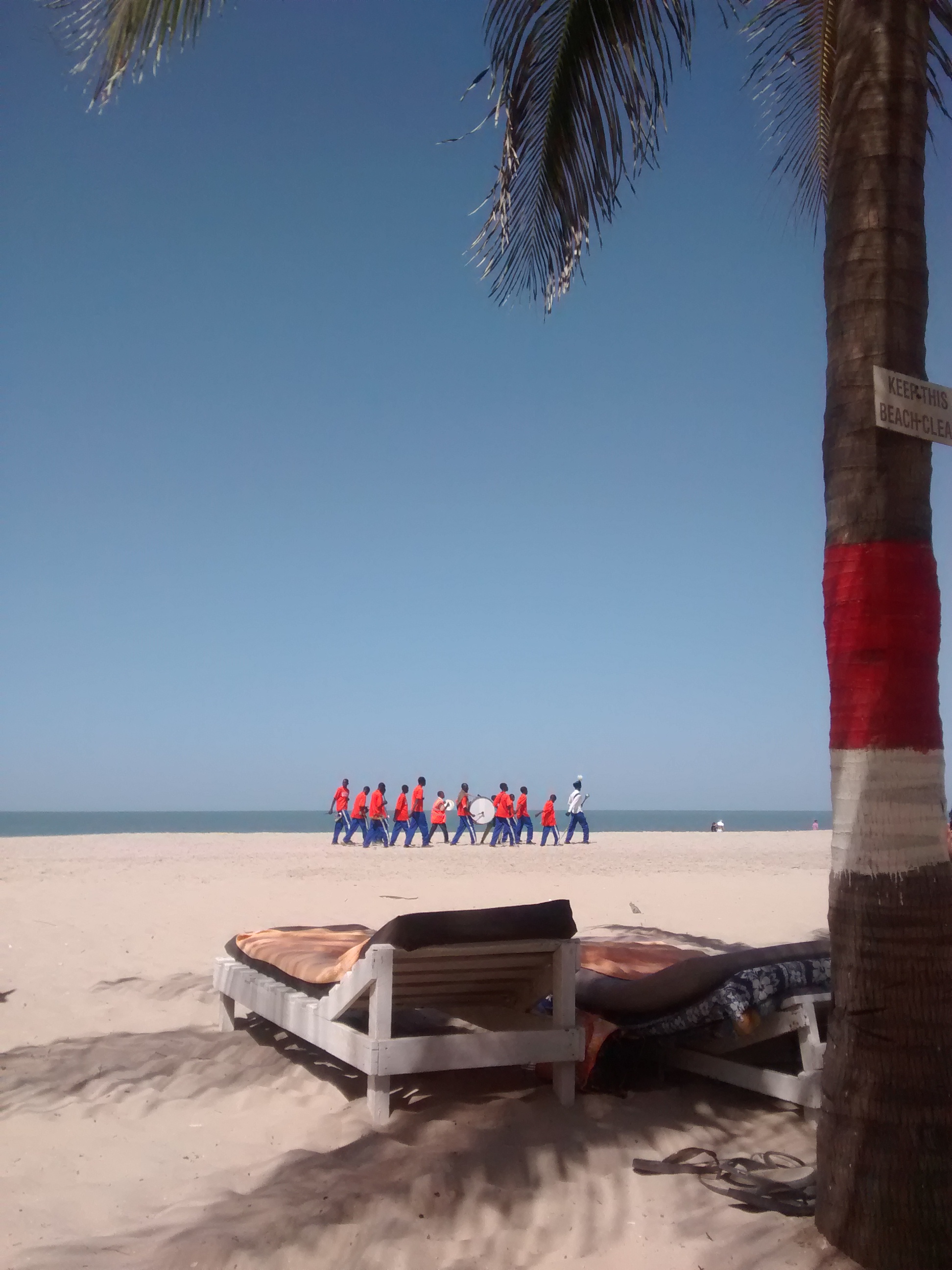 Boys Marching band. Followed almost immediately by a Grown up Brass band (not pictured)